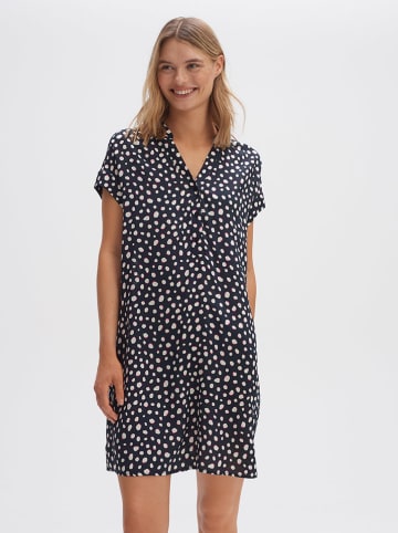 OPUS Kleid in Dunkelblau/ Weiß