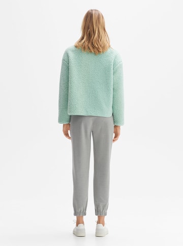 OPUS Kurtka pluszowa w kolorze turkusowym