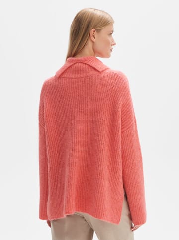 OPUS Rollkragenpullover in Koralle