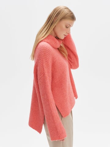 OPUS Rollkragenpullover in Koralle