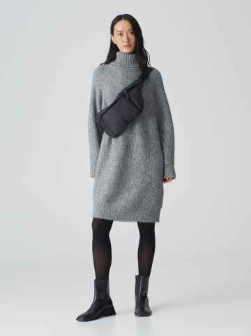 OPUS Sukienka dzianinowa w kolorze szarym