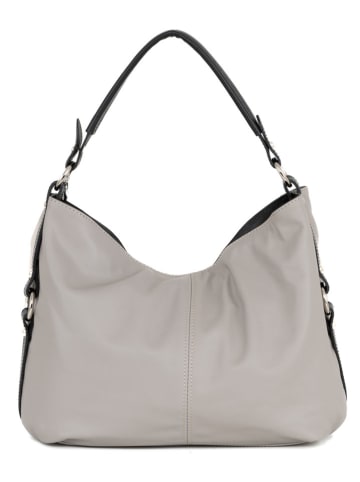 Anna Morellini Leren schoudertas "Noalia" grijs - (B)32 x (H)25 x (D)12 cm