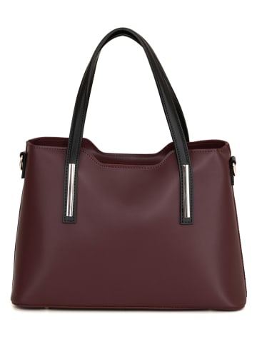 Anna Morellini Leren handtas "Dalila" bordeaux - (B)28 x (H)22 x (D)8 cm