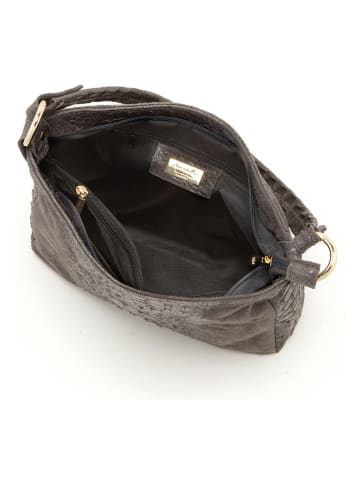 Anna Morellini Leren shopper "Linda" grijs - (B)29 x (H)24 x (D)8 cm