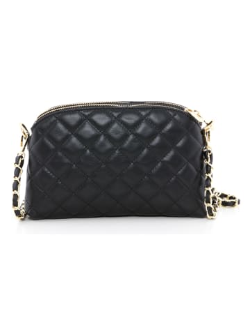 Anna Morellini Leren schoudertas "Geltrude" zwart - (B)26 x (H)16 x (D)6 cm