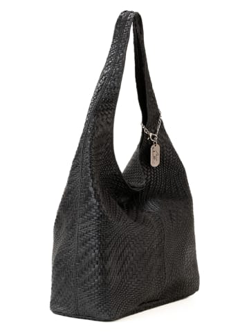 Anna Morellini Leren schoudertas "Palladia" zwart - (B)38 x (H)30 x (D)2 cm