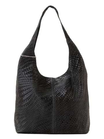 Anna Morellini Leren schoudertas "Palladia" zwart - (B)38 x (H)30 x (D)2 cm