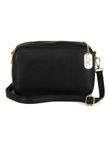 Anna Morellini Skórzana torebka w kolorze czarnym - 60 x 25 x 16 cm