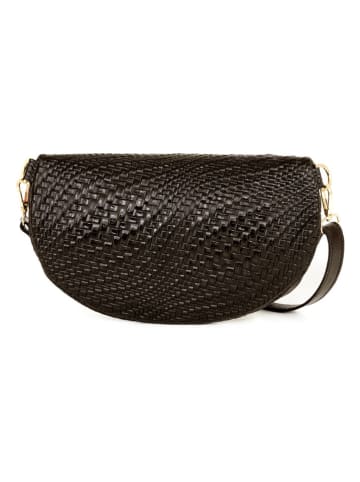 Anna Morellini Leder-Gürteltasche "Rufina" in Schwarz - (B)30 x (H)18 x (T)9 cm