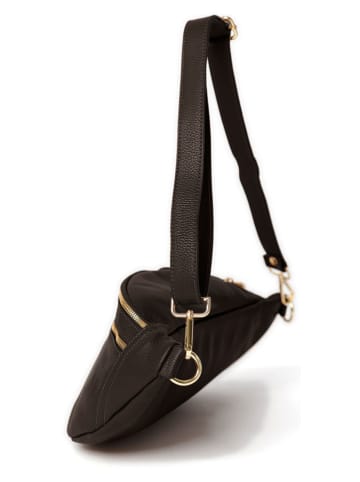 Anna Morellini Leder-Brustbeutel "Lorenza" in Braun - (B)36 x (H)22,5 x (T)12 cm