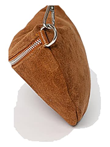 Anna Morellini Leren schoudertas "Filellia" camel - (B)25 x (H)14 x (D)1 cm