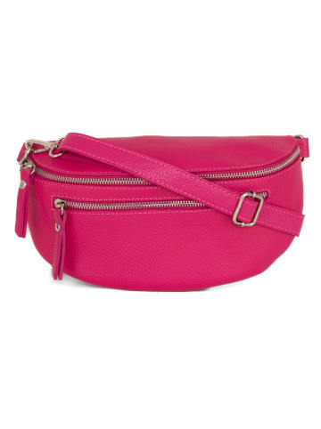 Lucca Baldi Leren borstbuidel "Burano" fuchsia - (B)30 x (H)19 x (D)2 cm