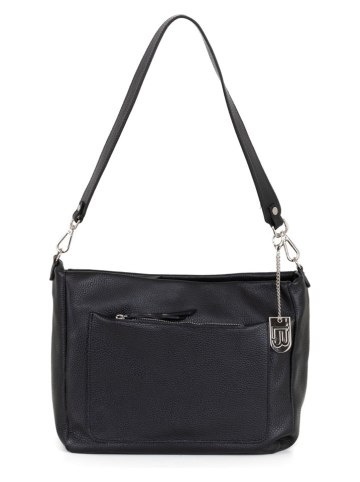 Lucca Baldi Skórzana torebka "Acreide" w kolorze czarnym - 32 x 23 x 16 cm