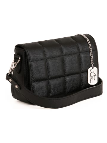 Anna Morellini Leren schoudertas zwart - (B)22 x (H)16 x (D)6 cm