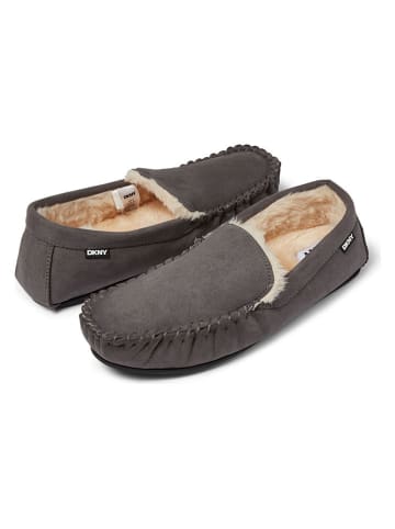 DKNY Kapcie w kolorze szarym