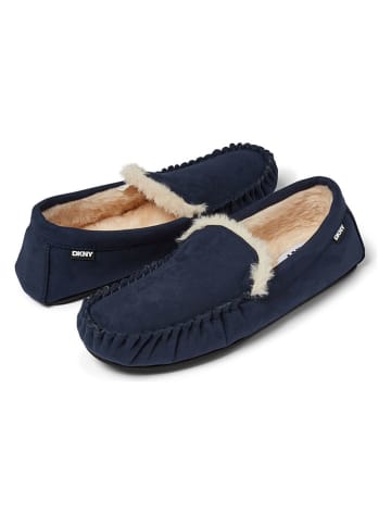 DKNY Kapcie w kolorze granatowym