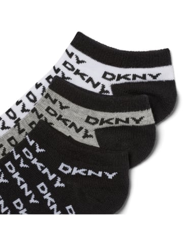 DKNY 3er-Set: Socken in Weiß/ Grau/ Schwarz