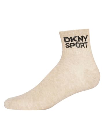 DKNY Skarpety (6 par) w kolorze beżowo-brązowo-kremowym