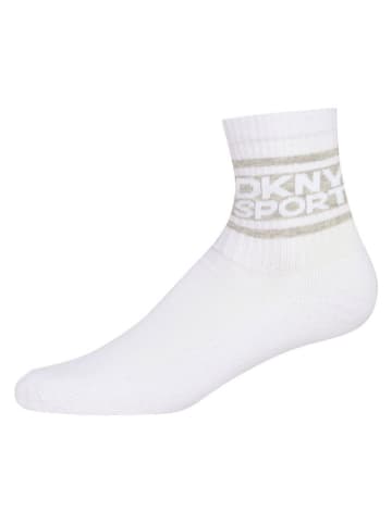 DKNY 6er-Set: Socken in Weiß/ Creme/ Grau