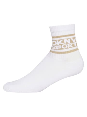 DKNY 6er-Set: Socken in Weiß/ Creme/ Grau