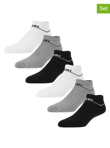 DKNY 6er-Set: Socken in Schwarz/ Weiß/ Grau