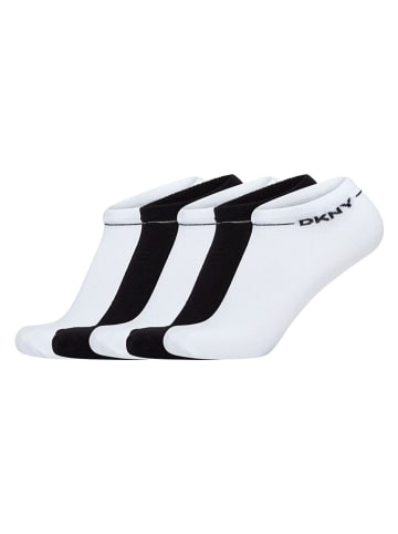 DKNY 5er-Set: Socken in Weiß/ Schwarz