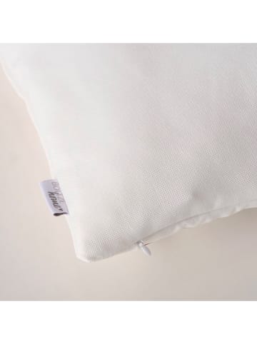 Boltze Kussen "Bailey" wit/rood - (L)45 x (B)45 cm