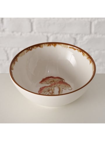 Boltze Mueslikom "Trinson" wit/bruin - Ø 14 cm