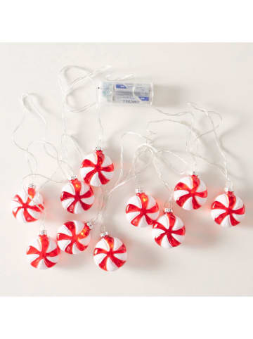 Boltze Ledlichtketting "Bonny" rood/wit - (L)330 cm