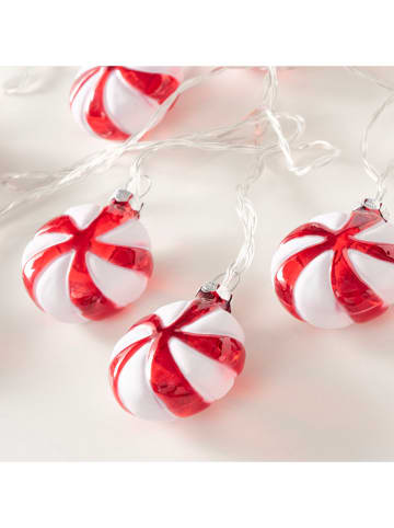 Boltze Ledlichtketting "Bonny" rood/wit - (L)330 cm