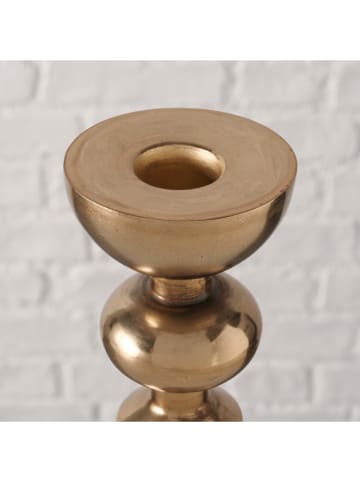 Boltze Kaarsenhouder "Glory" goudkleurig - (H)21 cm