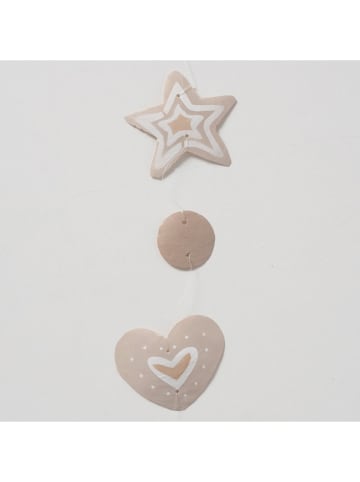 Boltze Capiz-Girlande "Bakery" in Beige - (L)180 cm