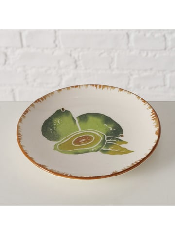 Boltze Ontbijtbord "Avocado" bruin/groen - Ø 16 cm