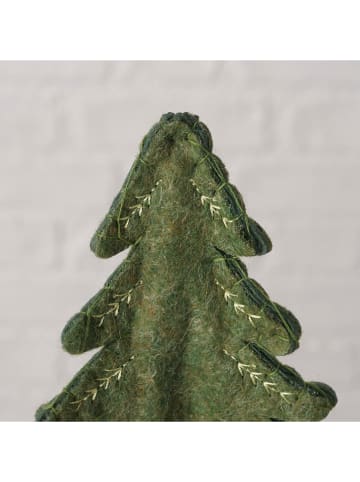 Boltze Dekoaufsteller "Mohlara" in Grün - (B)9 x (H)15,3 x (T)7 cm