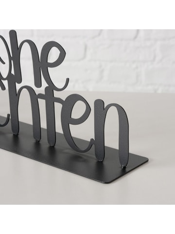 Boltze Dekoaufsteller "Frodo" in Schwarz - (B)38 x (H)10 cm