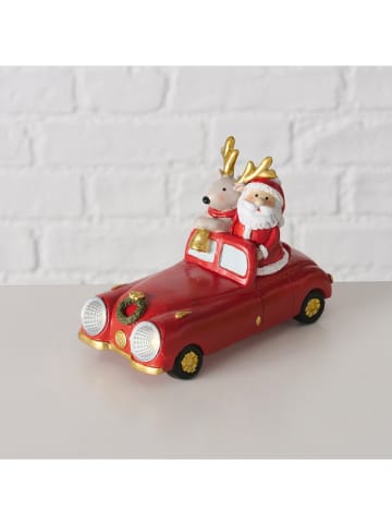 Boltze LED-Dekofigur "Martiny" in Rot - (H)9,5 cm