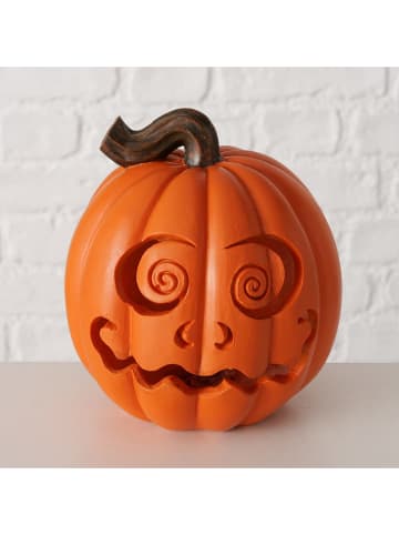 Boltze LED-Dekoaufsteller "Sponky" in Orange - (H)15 x Ø 13 cm