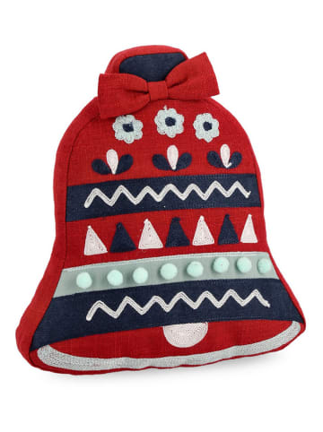 Bizzotto Kissen "Bell" in Rot - (L)33 x (B)30 cm