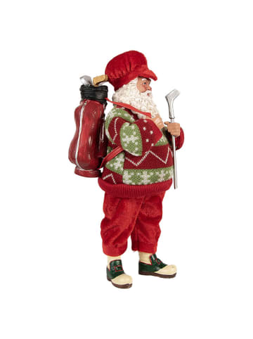 Clayre & Eef Dekofigur "Weihnachtsmann" in Rot - (H)28 cm