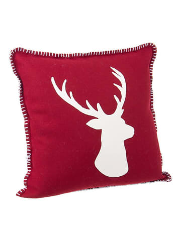 Bizzotto Kissen "Reindeer" in Rot - (L)45 x (B)45 cm