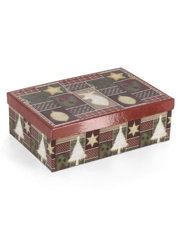 Bizzotto Christbaumkugeln "Dory" in Braun/ Rot - Ø 7,5 cm - 6 Stück