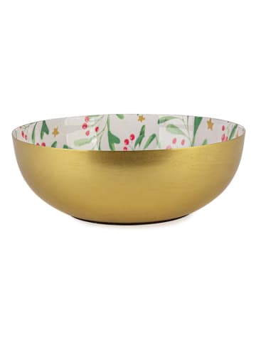 Bizzotto Decoschaal "Holly" meerkleurig/goudkleurig - (H)7 x Ø20 cm