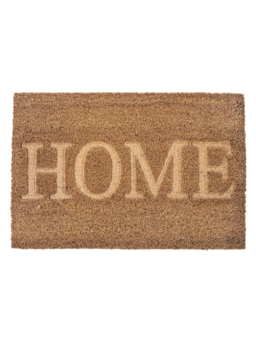 Bizzotto Wycieraczka "Maris" w kolorze jasnobrązowym z włókna kokosowego - 60 x 40 cm