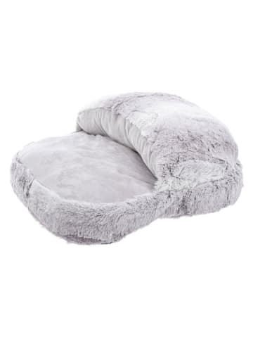 Bizzotto Fußwärmer "Kaira" in Hellgrau - (B)38 x (H)16 x (T)30 cm