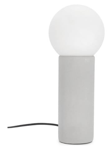 Bizzotto Lampa stołowa "Jael" w kolorze białym - wys. 35,5 x Ø 15 cm