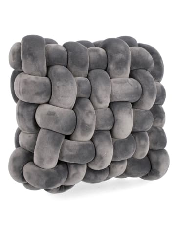 Bizzotto Kissen "Entwine" in Grau - (L)30 x (B)30 cm