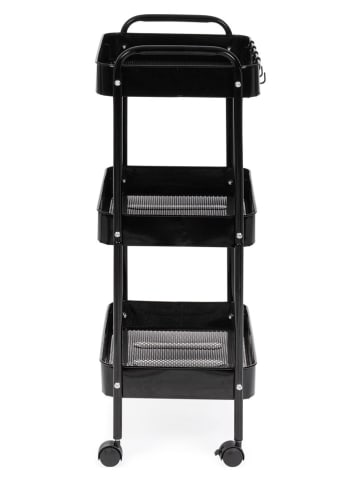 Bizzotto Staande kast "Leiky" zwart - (B)41 x (H)77 x (D)29,5 cm