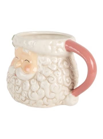 Clayre & Eef Mok wit/lichtroze - 550 ml