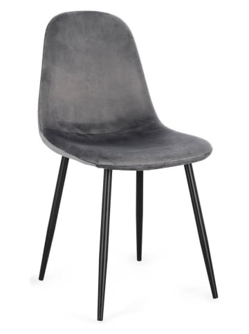 Bizzotto Eetkamerstoel "New Irelia" grijs - (B)44 x (H)84 x (D)53 cm