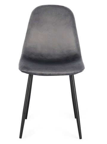 Bizzotto Eetkamerstoel "New Irelia" grijs - (B)44 x (H)84 x (D)53 cm